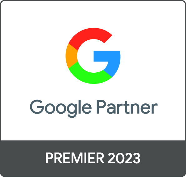 google premier partner 2023 badge - authentic digital